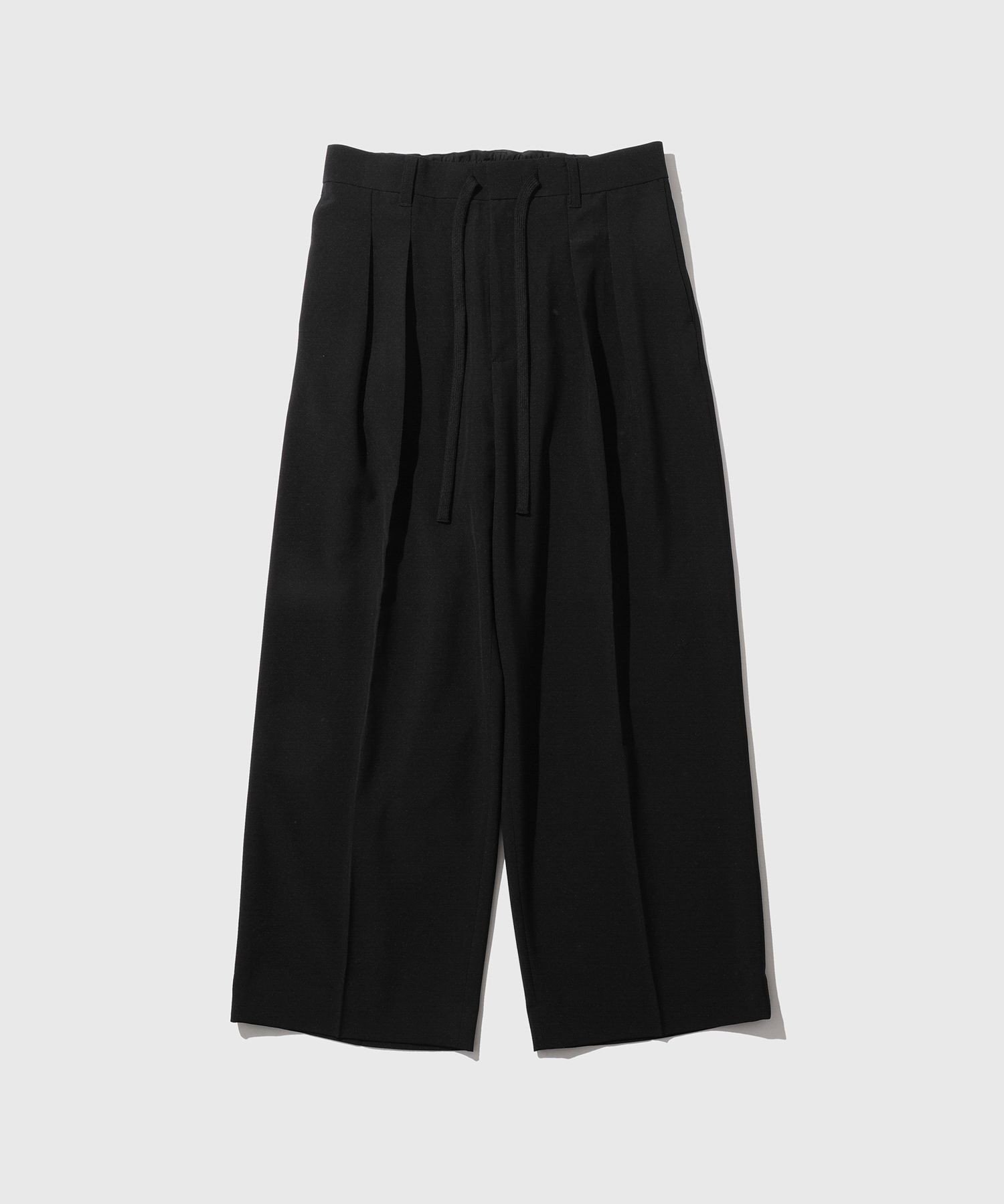 【SALE／15%OFF】ADAM ET ROPE' HOMME 【WEB限定】2タック ワイドストレート ドカンスラックス / ドカンパンツ / バギーパンツ / 定番 / ユニセックス アダムエロペ パンツ その他のパンツ ブラック ベージュ ネイビー【送料無料】