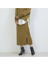 【SALE/30%OFF】Rouge vif la cle アシンメトリータイトニットスカート ルージュ・ヴィフ ラクレ スカート その他のスカート カーキグリーン ブラック【送料無料】