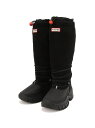 HUNTER (W)WOMENS WANDERER TALL SHERPA SNOW BOOT ハンター シューズ・靴 ブーツ ブラック