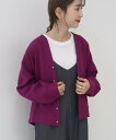 【SALE/18%OFF】AMERICAN HOLIC Vネックリップルカーディガン アメリカン ホリック トップス カーディガン ブラック ブラウン パープル