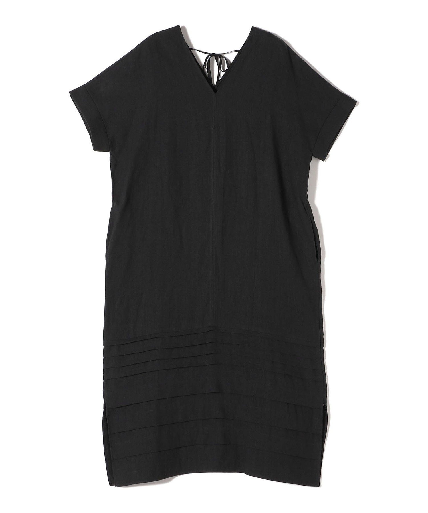 【SALE／40%OFF】SHIPS WOMEN SHIPS Primary Navy Label:＜手洗い可能＞麻 ピンタック サック ワンピース シップス ワンピース・ドレス ワンピース ブラック【送料無料】のサムネイル