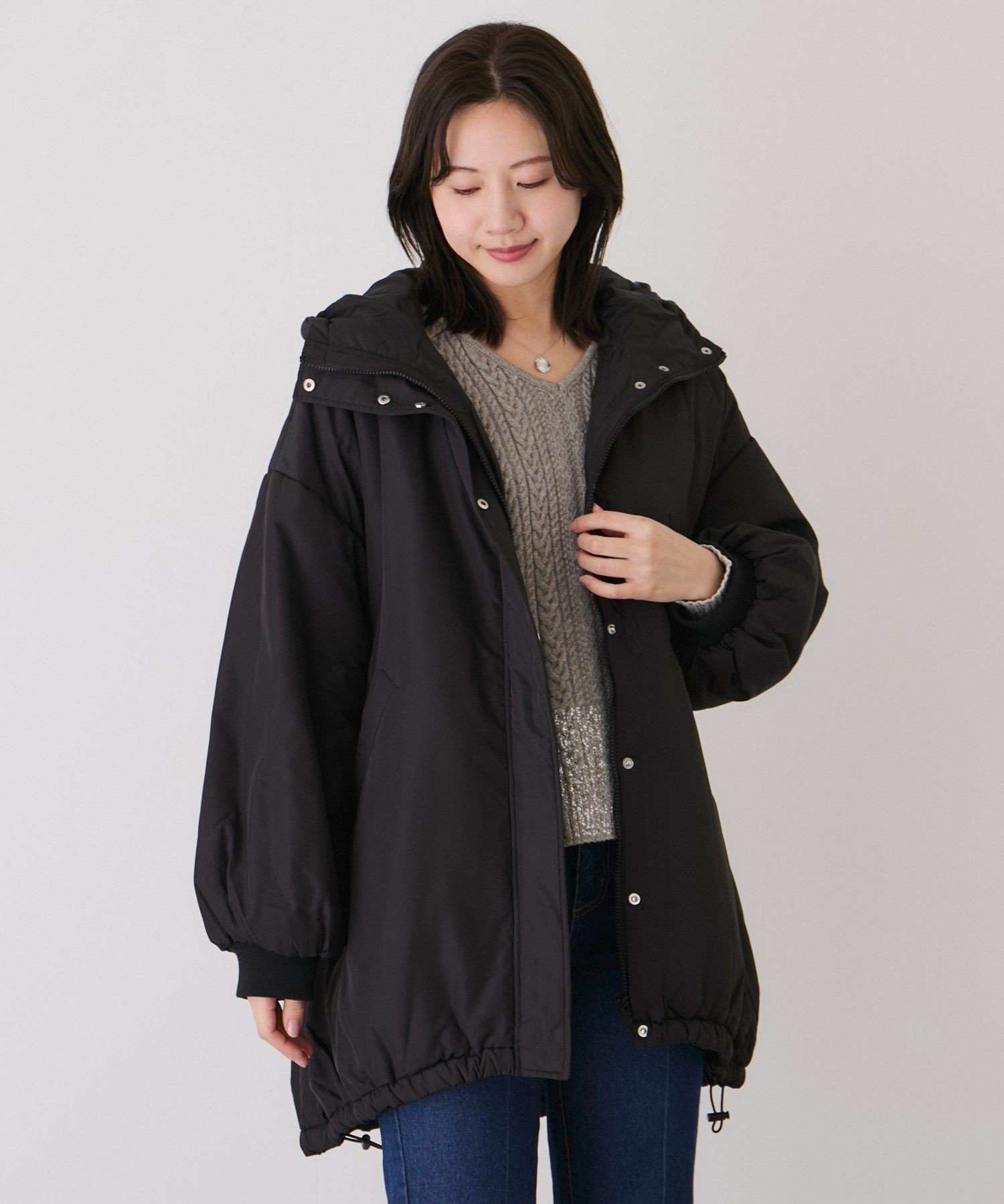 JAYRO 中綿モンスターコート ジャイロ ジャケット・アウター その他のジャケット・アウター カーキグリーン ブラック ホワイト【送料無料】