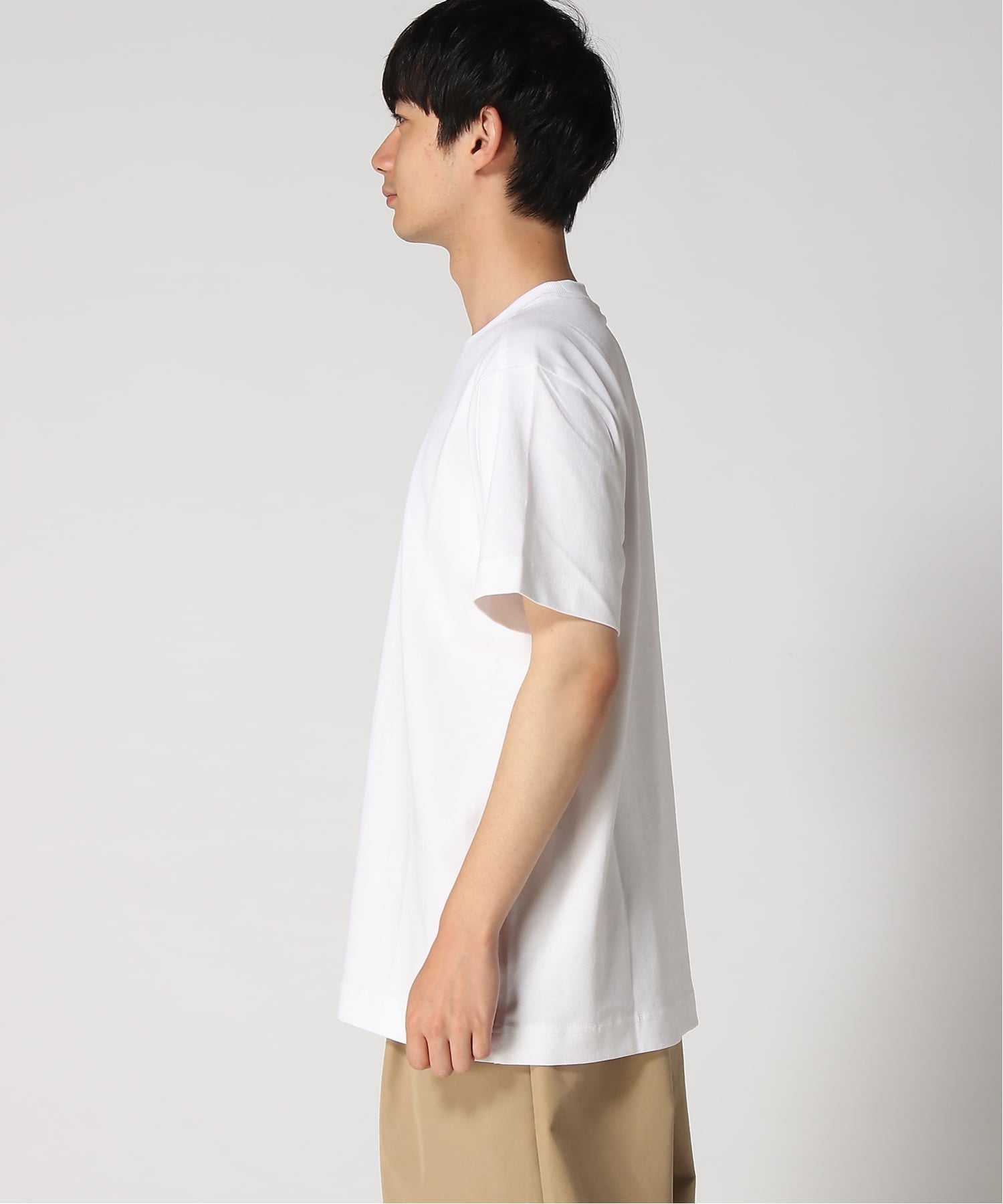 【公式ショップ】GS-01 T-Shirt/ベーシックデザインハイクオリティーワンポイントロゴレギュラーTシャツ ジースターロゥ トップス カットソー・Tシャツ ホワイト