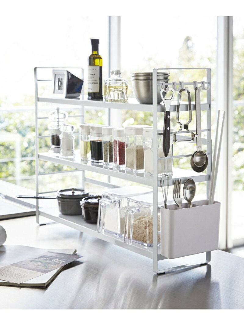 LBC with Life 【WEB限定】tower シンク上キッチン収納ラック タワー エルビーシー 食器・調理器具・キッチン用品 その他の食器・調理器具・キッチン用品 ホワイト ブラック【送料無料】 stylife-13141288 Rakuten Fashion サンプル画像3