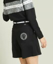 【SALE/40%OFF】a.v.v レディースゴルフウエア セットアップ対応 ラップ風キュロットパンツ アー・ヴェ・ヴェ パンツ その他のパンツ ブラック グレー【送料無料】
