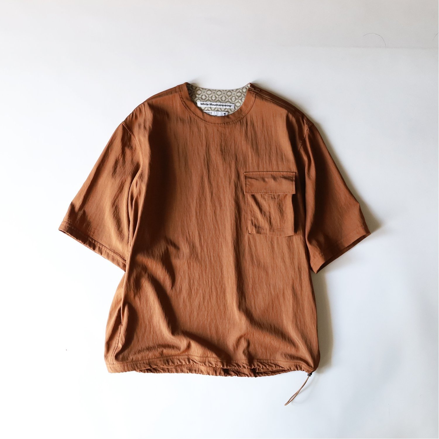 【SALE／40 OFF】White Mountaineering (M)CREW NECK SHIRT ホワイトマウンテニアリング トップス シャツ ブラウス ブラウン ネイビー ホワイト【送料無料】