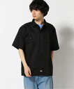 Dickies DICKIES/(U)1574 SHORT SLEEVE WORK SHIRT ハンドサイン トップス シャツ・ブラウス ブラック グレー ネイビー グリーン カーキ オレンジ【送料無料】