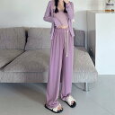 【SALE/49%OFF】miniministore セミワイドパンツ ハイウエスト 韓国 ミニミニストア パンツ ジーンズ・デニムパンツ ブラック ブルー ホワイト パープル(4)