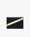【SALE/40%OFF】LACOSTE スライドオープンレザーカードケース ラコステ 財布・ポーチ・ケース 名刺入れ・カードケース ネイビー ブラック【送料無...