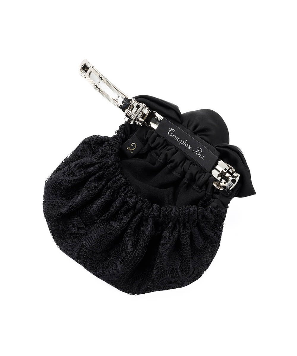 Complex Biz 【販路限定】フルールノワール ネット付きバレッタ コンプレックス ビズ ヘアアクセサリー バレッタ・ヘアクリップ・ヘアピン ブラック【送料無料】