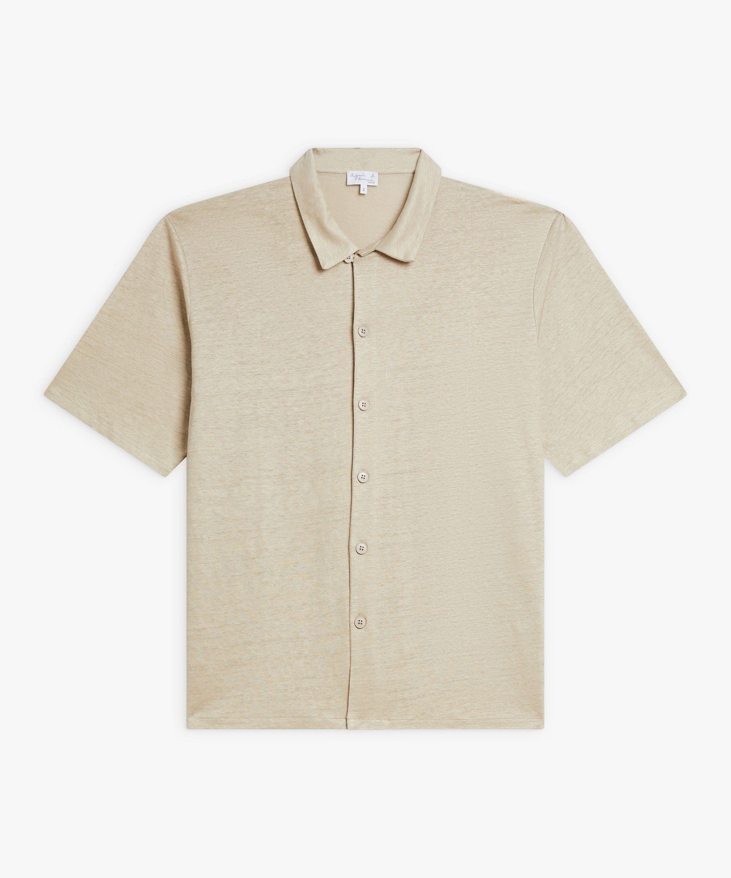 JDJ6 CHEMISE ジャージ リネン シャツ アニエスベー トップス シャツ・ブラウス ベージュ