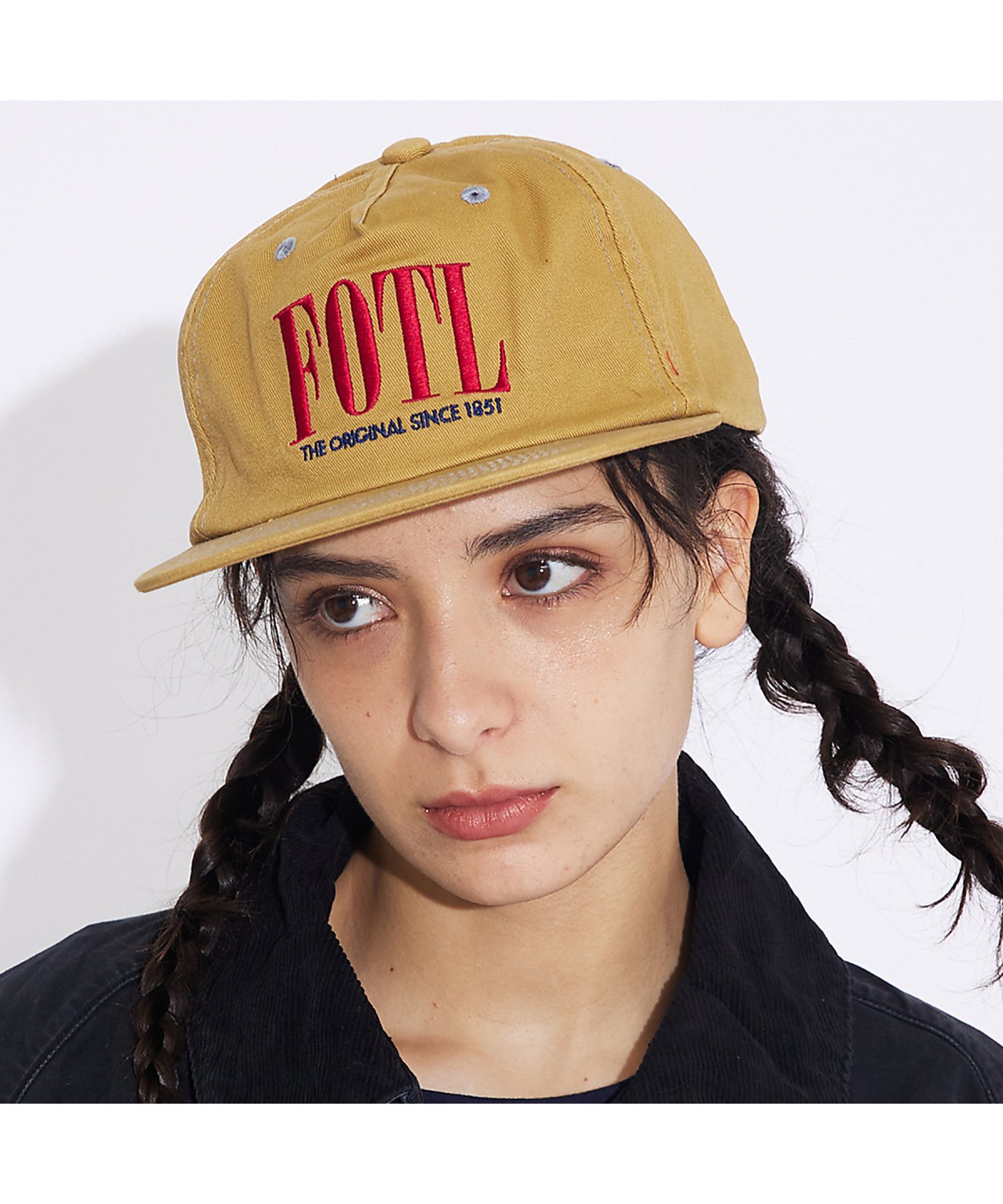 Rouge vif la cle 【FRUIT OF THE LOOM】EX ACCENT STITCH CAP ルージュ・ヴィフ ラクレ 帽子 ハット グリーン ホワイト ブラック ブラウン