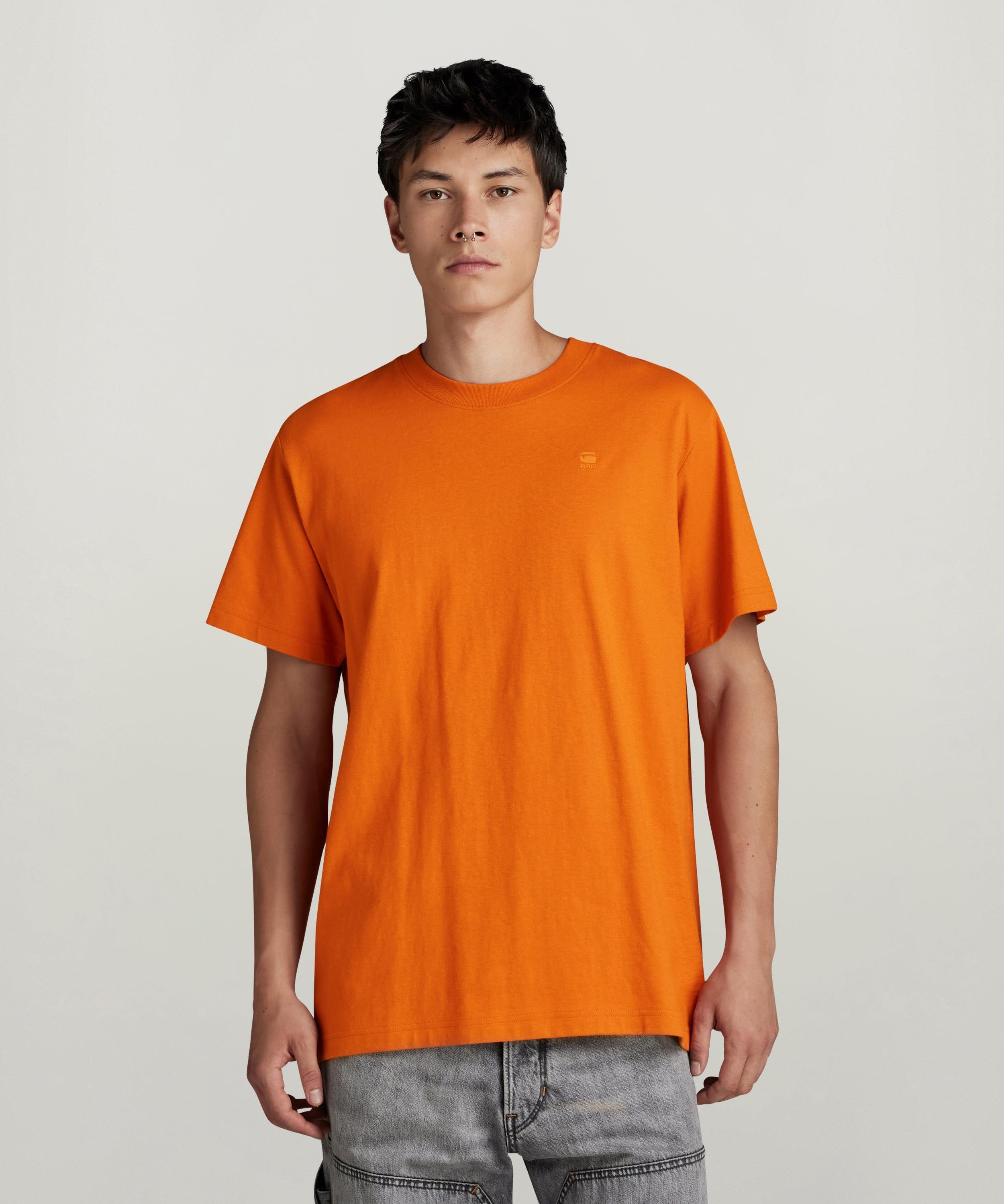 【公式ショップ】AIR FLOW LOOSE T-SHIRT/バックデザインルーズTシャツ ジースターロゥ トップス カットソー・Tシャツ オレンジ