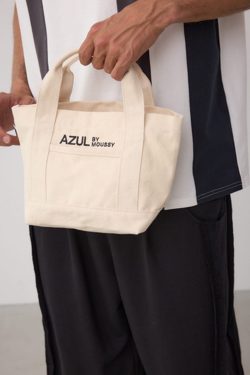 AZUL BY MOUSSY ロゴ刺繍ミニトートバック アズールバイマウジー バッグ その他のバッグ グレー ブラッ..