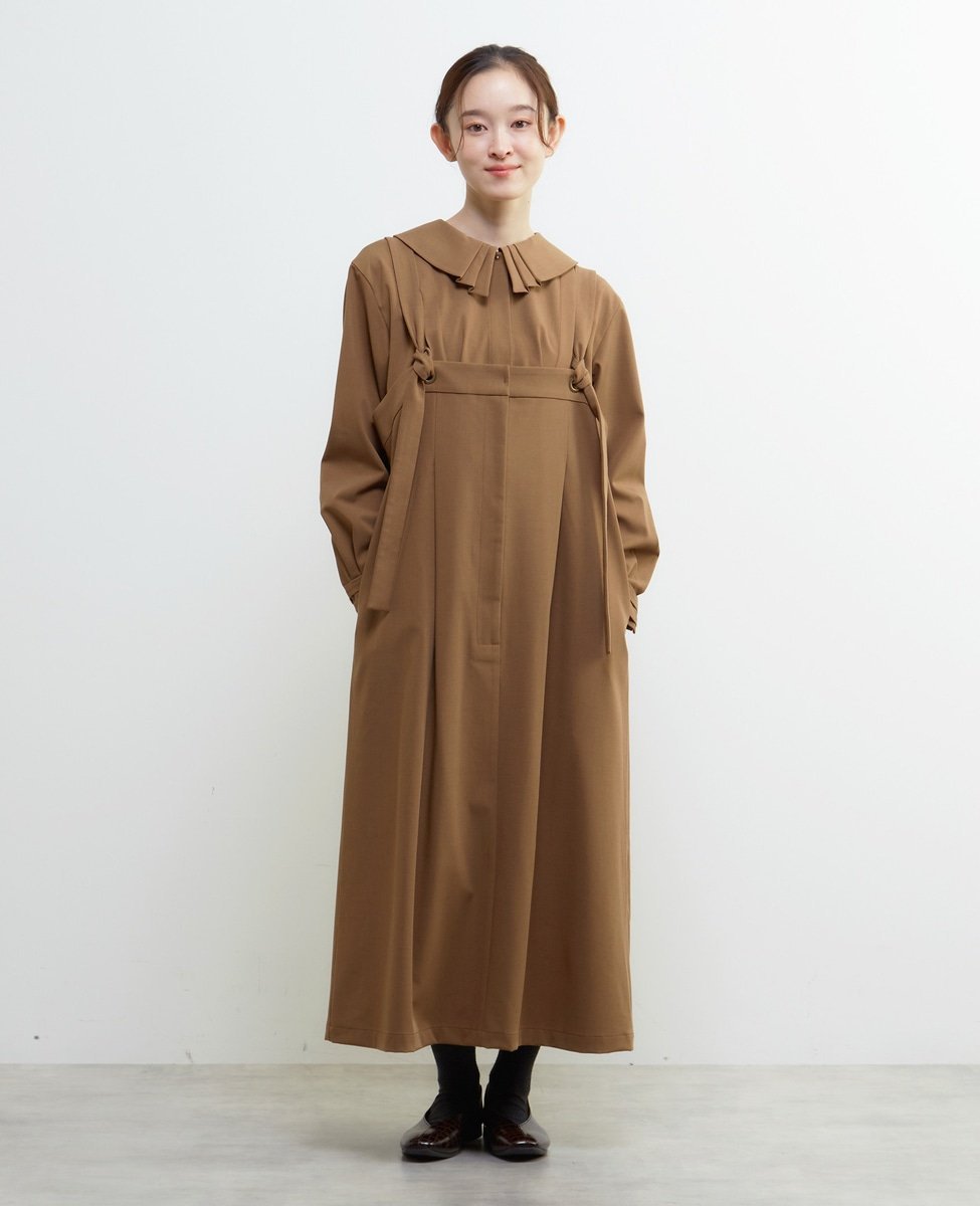 LOGEMENT DE CLAIRE 【LOURMARIN】サロペットワンピース メルローズクレール ワンピース・ドレス その他のワンピース・ドレス グレー ネイビー ブラウン【送料無料】