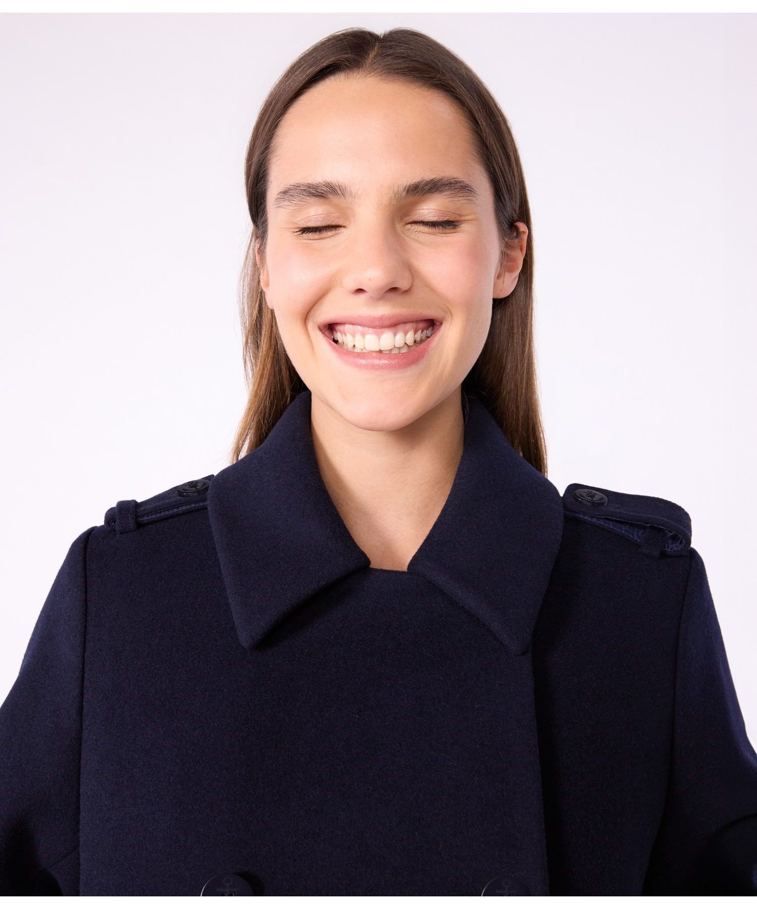 【SALE／10%OFF】PETIT BATEAU Pコート プチバトー ジャケット・アウター ダウンジャケット・ダウンベスト ネイビー【送料無料】