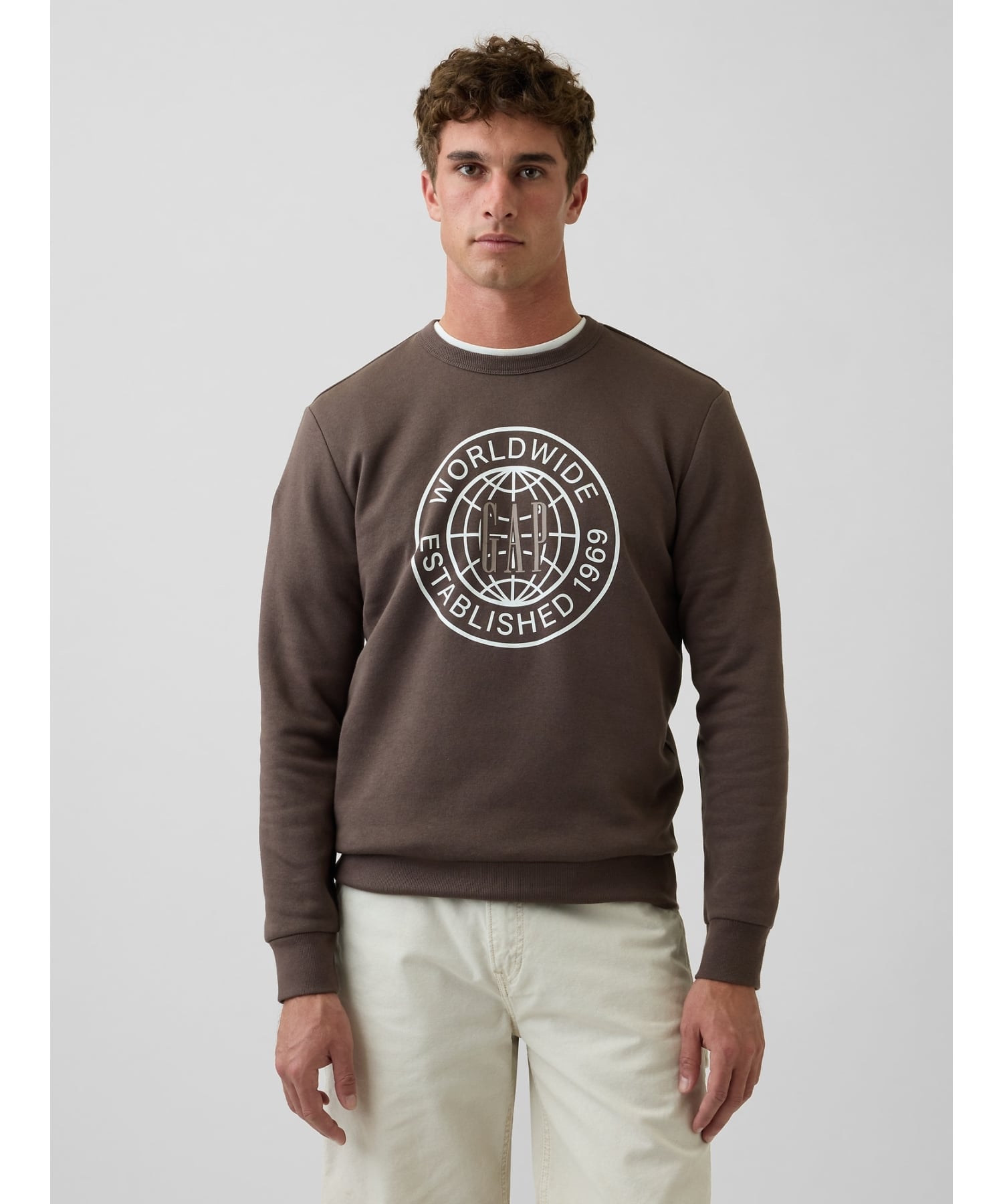 【SALE／81%OFF】GAP (U)GAPロゴ グラフィック スウェットシャツ ギャップ トップス スウェット・トレーナー ブラウン ホワイト ブルー グリーン