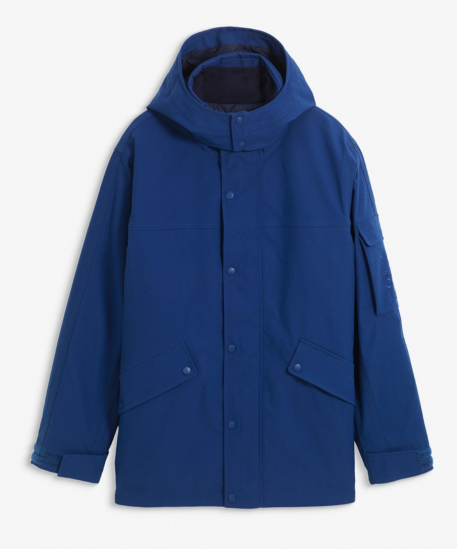 AIGLE 透湿防水 コープランド キルティング中綿 フーデッドジャケット エーグル ジャケット・アウター ダウンジャケット・ダウンベスト ブルー【送料無料】