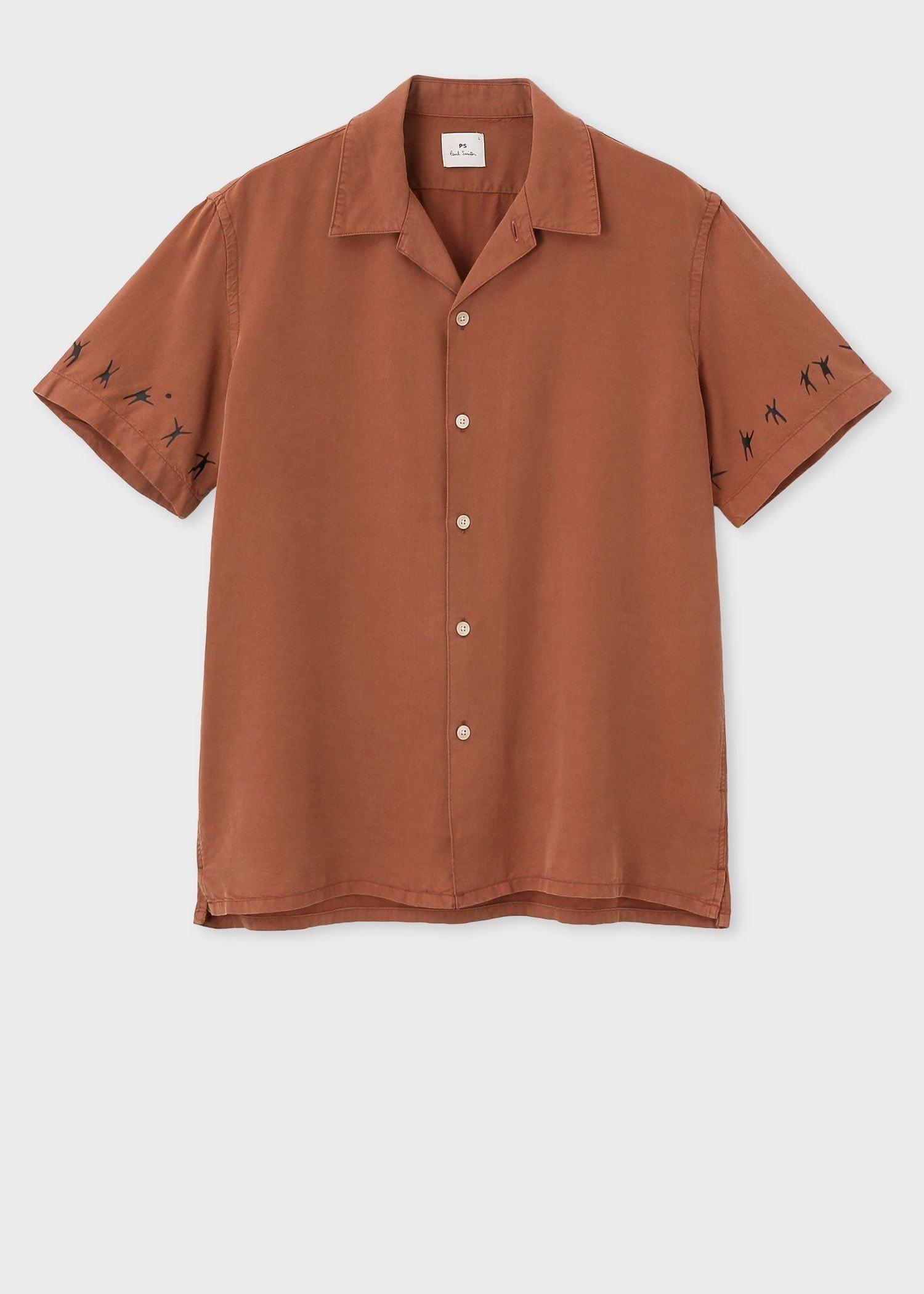 PS Paul Smith ピクトグラムモチーフ オープンカラーシャツ ポール・スミス トップス シャツ・ブラウス グリーン【送料無料】