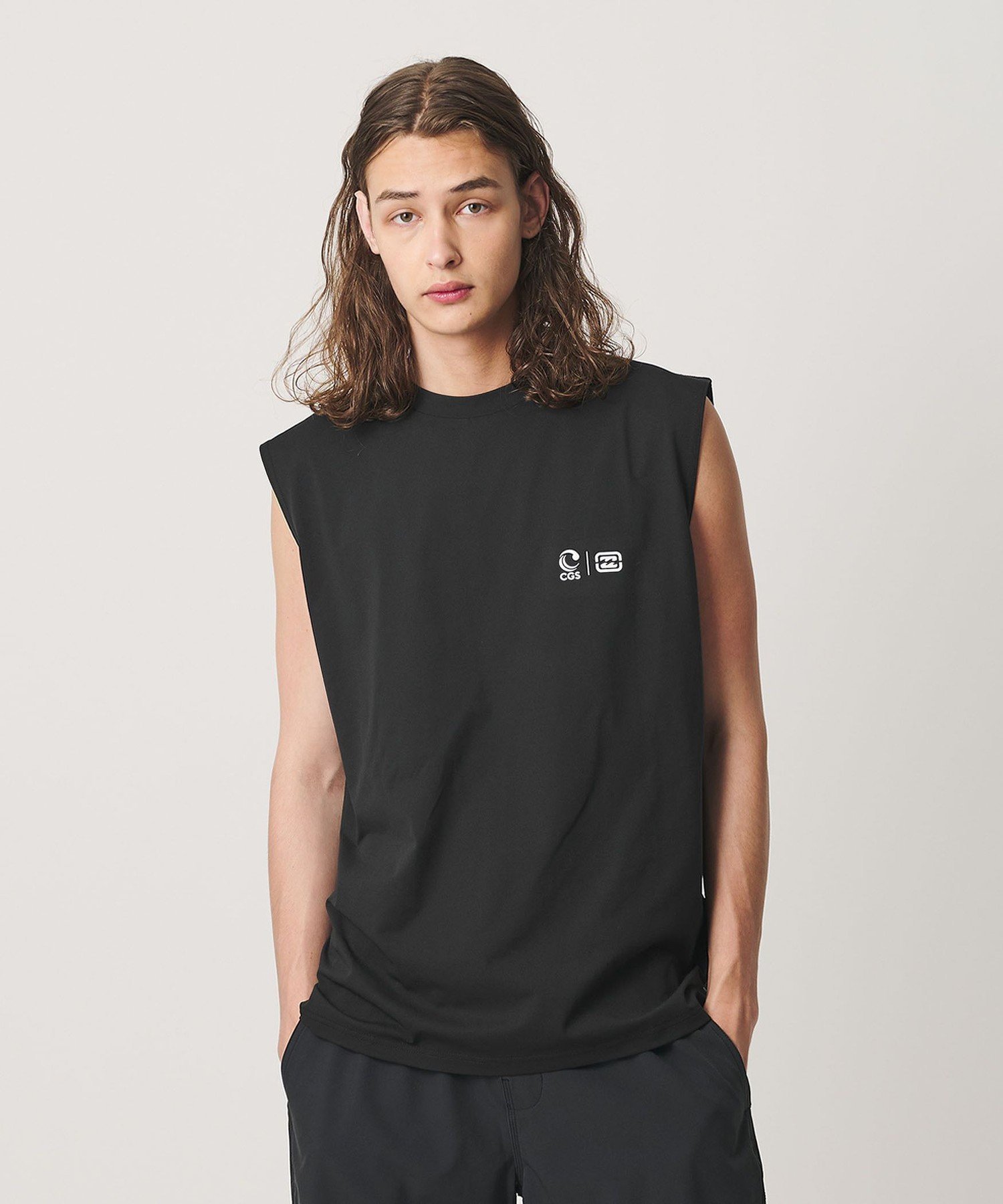 California General Store ＜BILLABONG * CGS.＞SURF FLEX ノースリーブ Tシャツ ビューティー＆ユース　ユナイテッドアローズ トップス ノースリーブ・タンクトップ ブラック