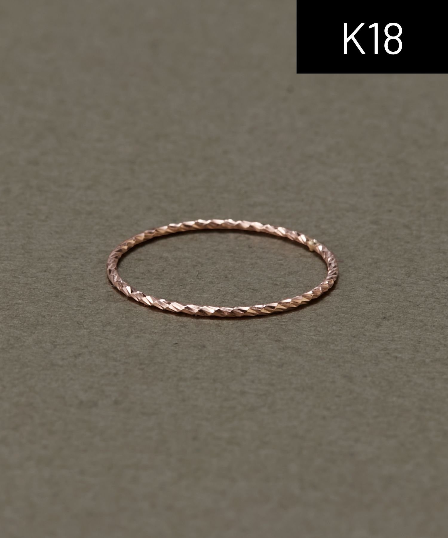 JUPITER 【K18PG】ベーシックスリムリング/good-luck/金属アレルギー対応 ジュエルアディクト アクセサリー・腕時計 リング・指輪 ゴールド【送料無料】
