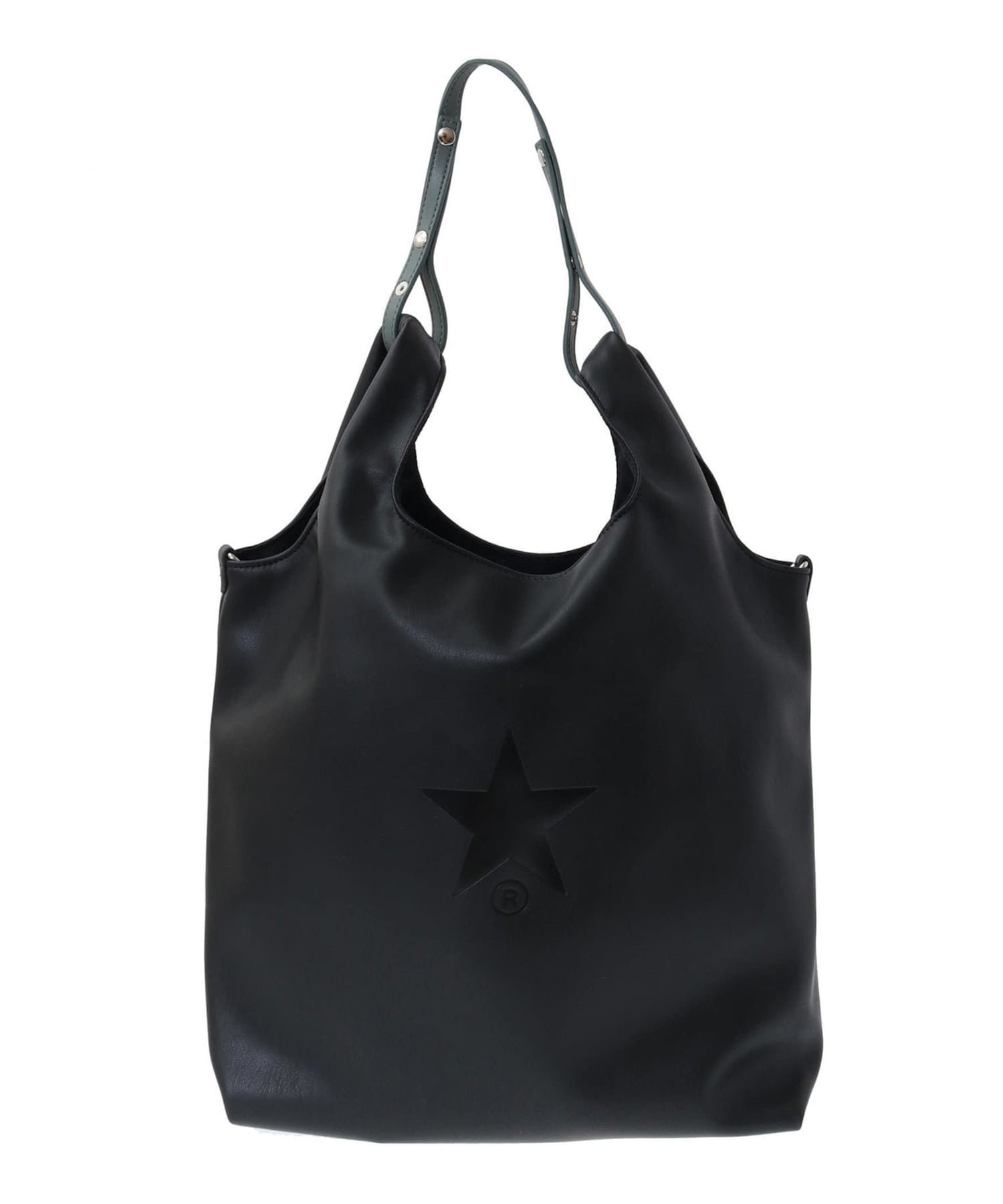 CONVERSE TOKYO 2WAY SHOPPING TOTE BAG コンバーストウキョウ バッグ トートバッグ ブラック【送料無料】