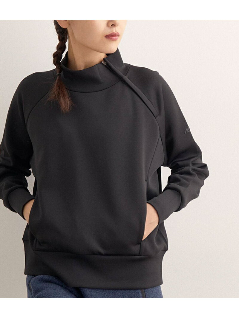【SALE／47%OFF】NERGY 【Smart Warm】インナーボアネックジッププルオーバー ナージー トップス スウェット・トレーナー ブラック ホワイト ブラウン ピンク【送料無料】のサムネイル