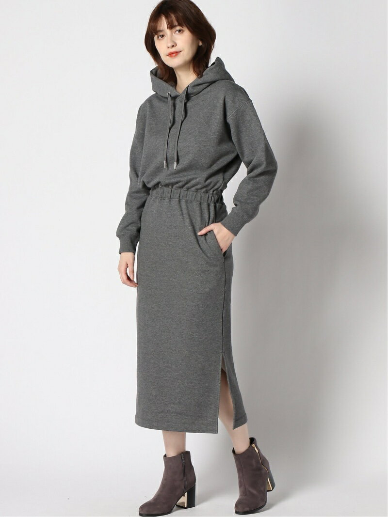 【SALE／70%OFF】BARNYARDSTORM ウラフリースウラケフードOP バンヤードストーム ワンピース・ドレス その他のワンピース・ドレス グレー ブラック【送料無料】のサムネイル