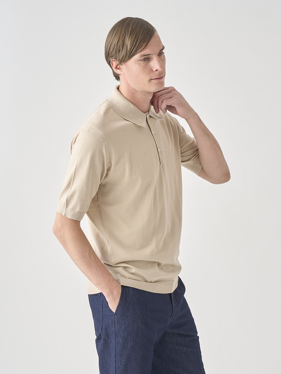 JOHN SMEDLEY 半袖コットンニットクラシックポロシャツ ｜ ISIS ｜ 30G EASY FIT ジョンスメドレー トップス ニット【送料無料】