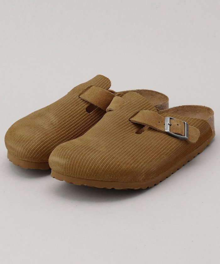 【SALE／20%OFF】BIRKENSTOCK Boston スエード エンボス ナロー フリークスストア シューズ・靴 サンダル ベージュ【送料無料】