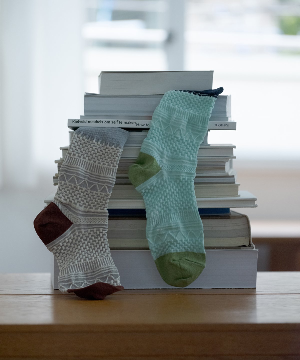TRICOTE BUMPY NORDIC SOCKS トリコテ 靴下・レッグウェア 靴下 ブルー ホワイト