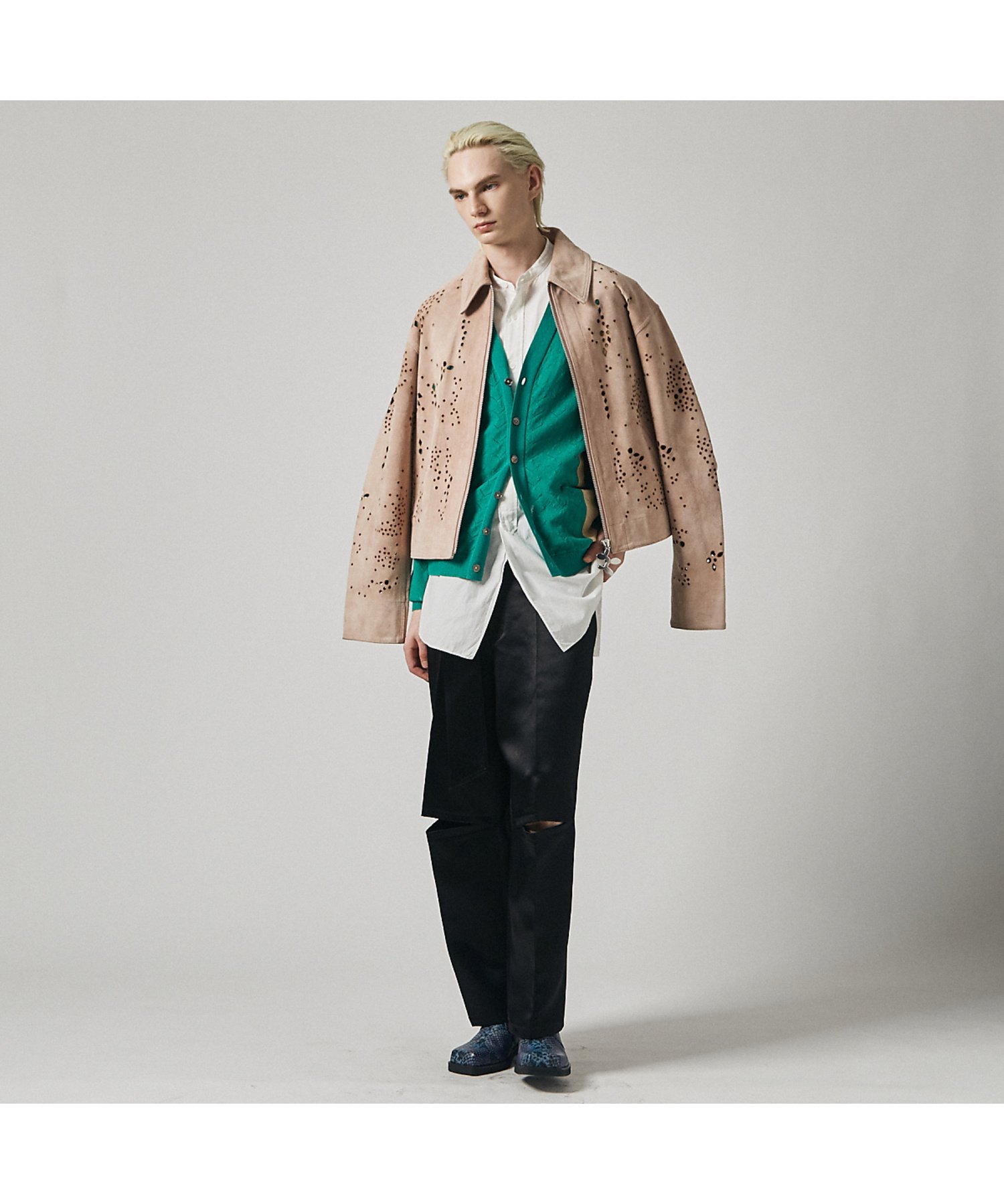 【SALE／40%OFF】alfredoBANNISTER オブリーク パイソン チャッカ ブーツ アルフレッド・バニスター シューズ・靴 ブーツ ブルー【送料無料】