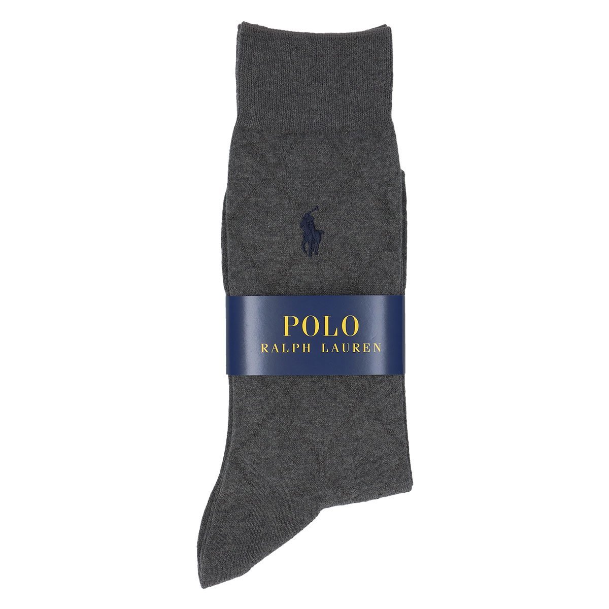 POLO RALPH LAUREN メンズ オーガニックコットン混 アーガイル クルーソックス ナイガイ 靴下・レッグウェア 靴下 ブラック グレー ネイビー レッド