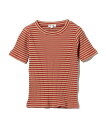 【SALE/50%OFF】B:MING by BEAMS テレコ ボーダー Tシャツ(100~140cm) ビームス アウトレット トップス カットソー・Tシャ...