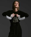 LOULOU WILLOUGHBY ◇【LOULOU WILLOUGHBY】ビジュー巾着ショルダー アルアバイル バッグ ショルダーバッグ シルバー【送料無料】
