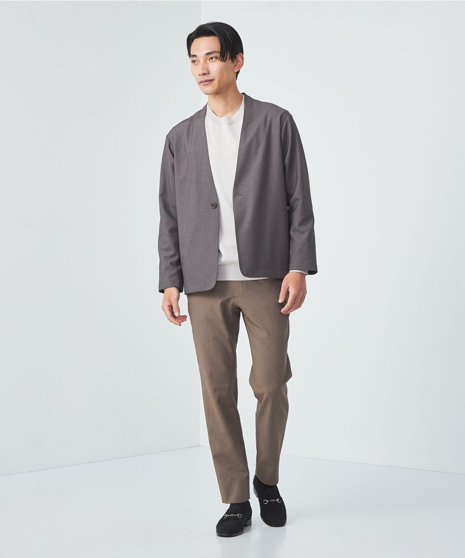 【SALE／40%OFF】UNITED ARROWS green label relaxing ポリエステル NP イージーパンツ ユナイテッドアローズ アウトレット パンツ スラックス・ドレスパンツ ベージュ ブラック【送料無料】