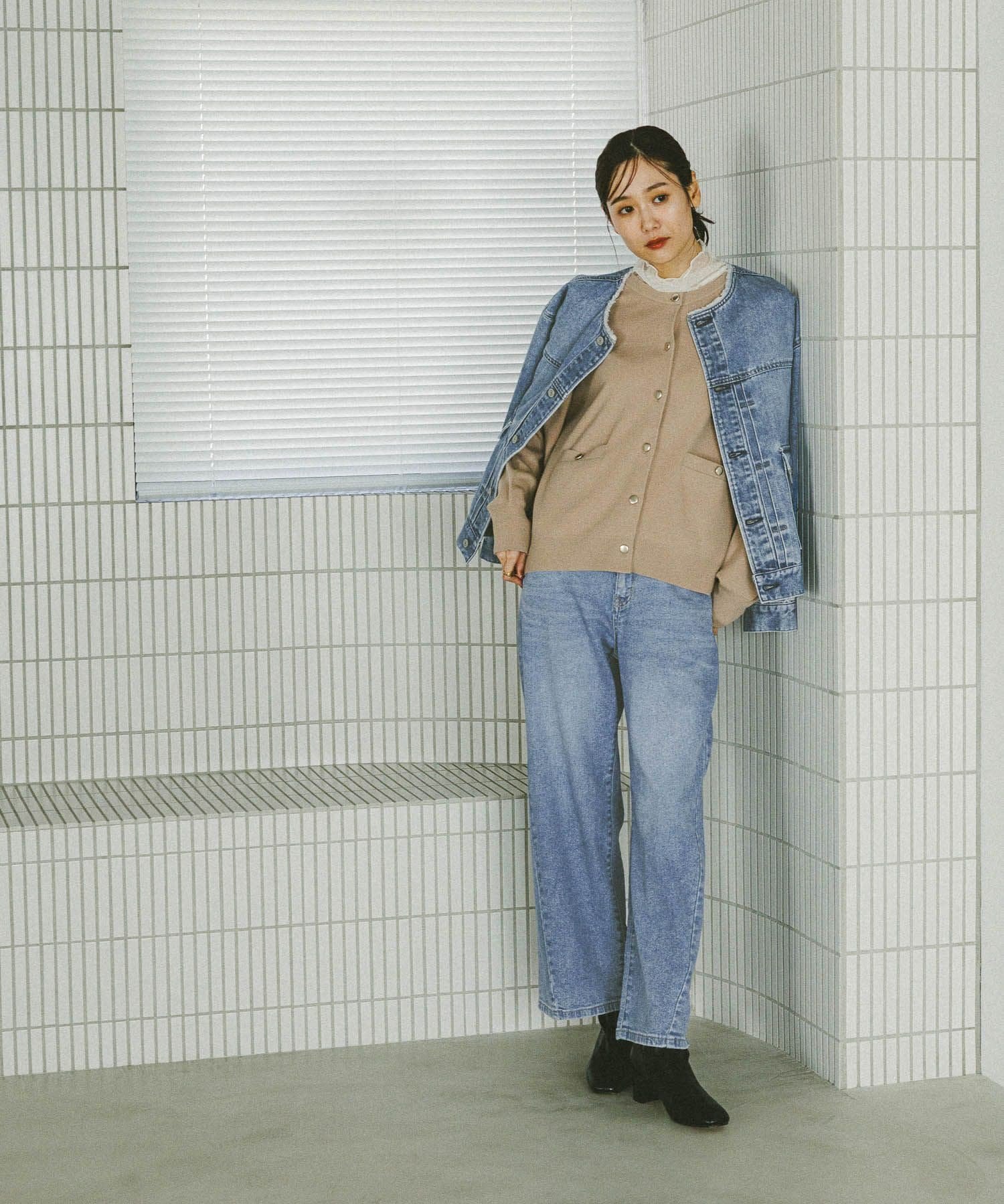 【SALE／40%OFF】GLOBAL WORK GOODデニムリラックスワイドパンツ/595403 グローバルワーク パンツ ジーンズ・デニムパンツ ブルー stylife-15353837 Rakuten Fashion サンプル画像3
