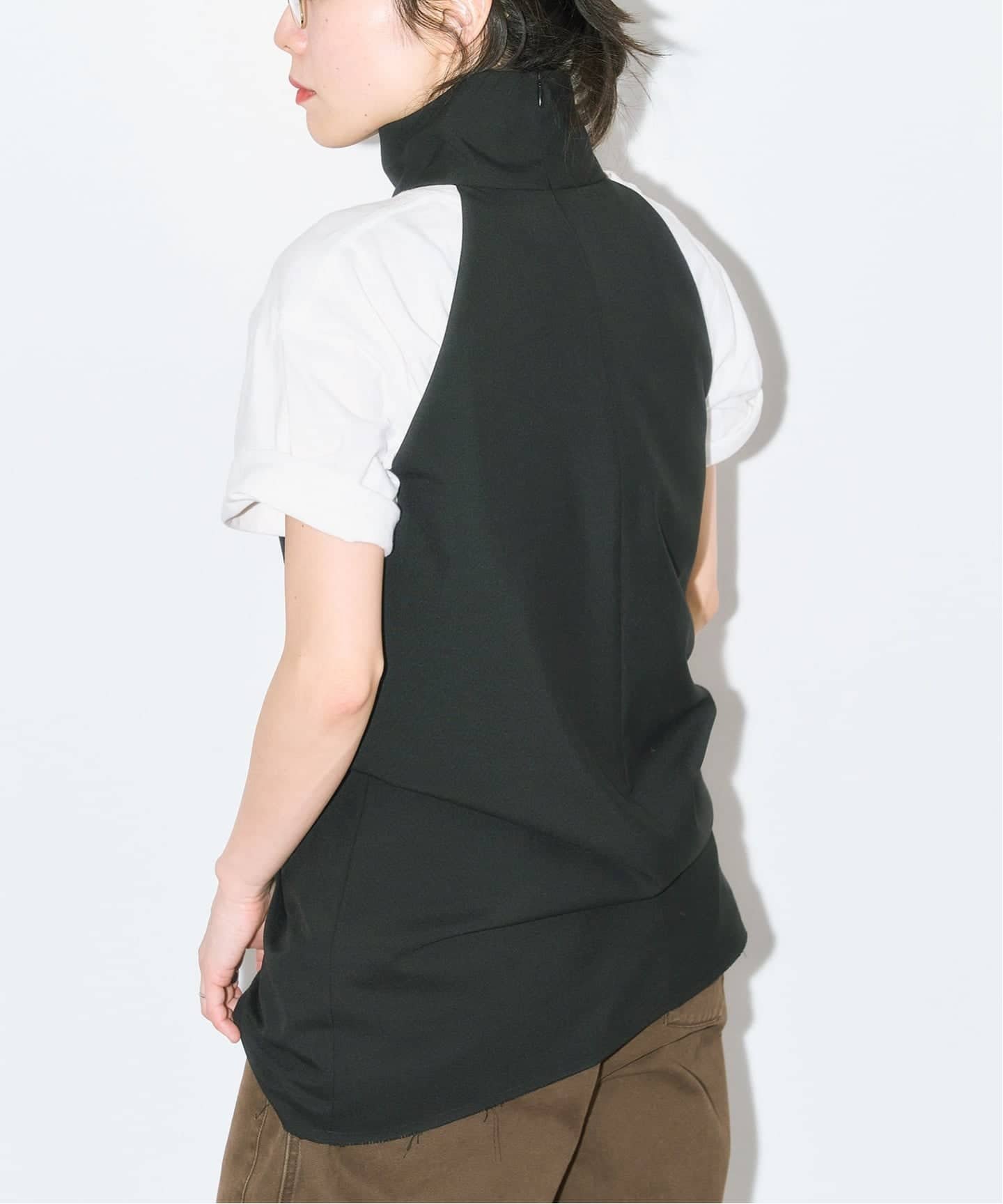 CITYSHOP 《予約》HALTER NECK TOP:ブラウス シティーショップ トップス シャツ・ブラウス ベージュ ブラック【送料無料】