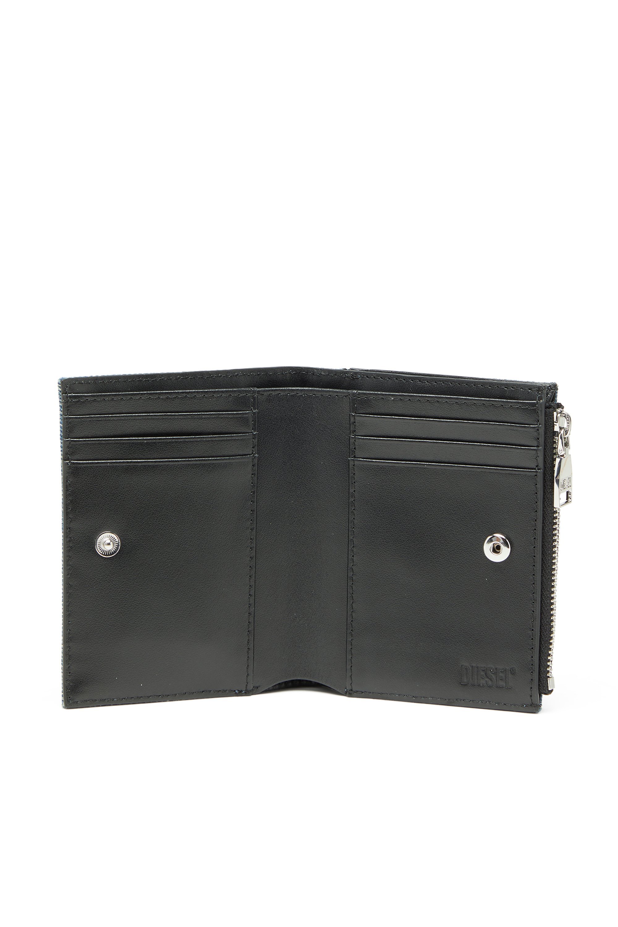 ウィメンズ 二つ折りウォレット 1DR BI FOLD ZIP II ディーゼル 財布・ポーチ・ケース 財布 ブルー