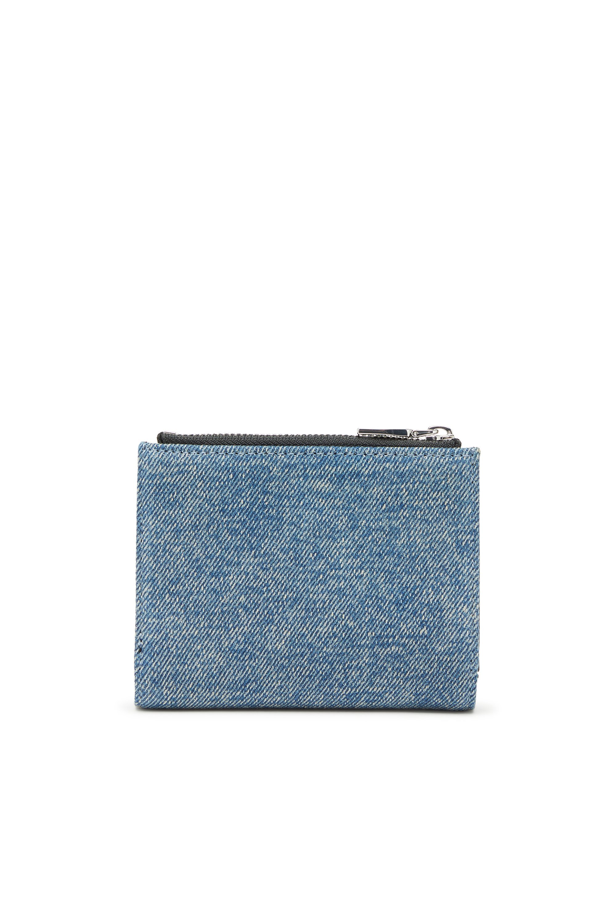 ウィメンズ 二つ折りウォレット 1DR BI FOLD ZIP II ディーゼル 財布・ポーチ・ケース 財布 ブルー