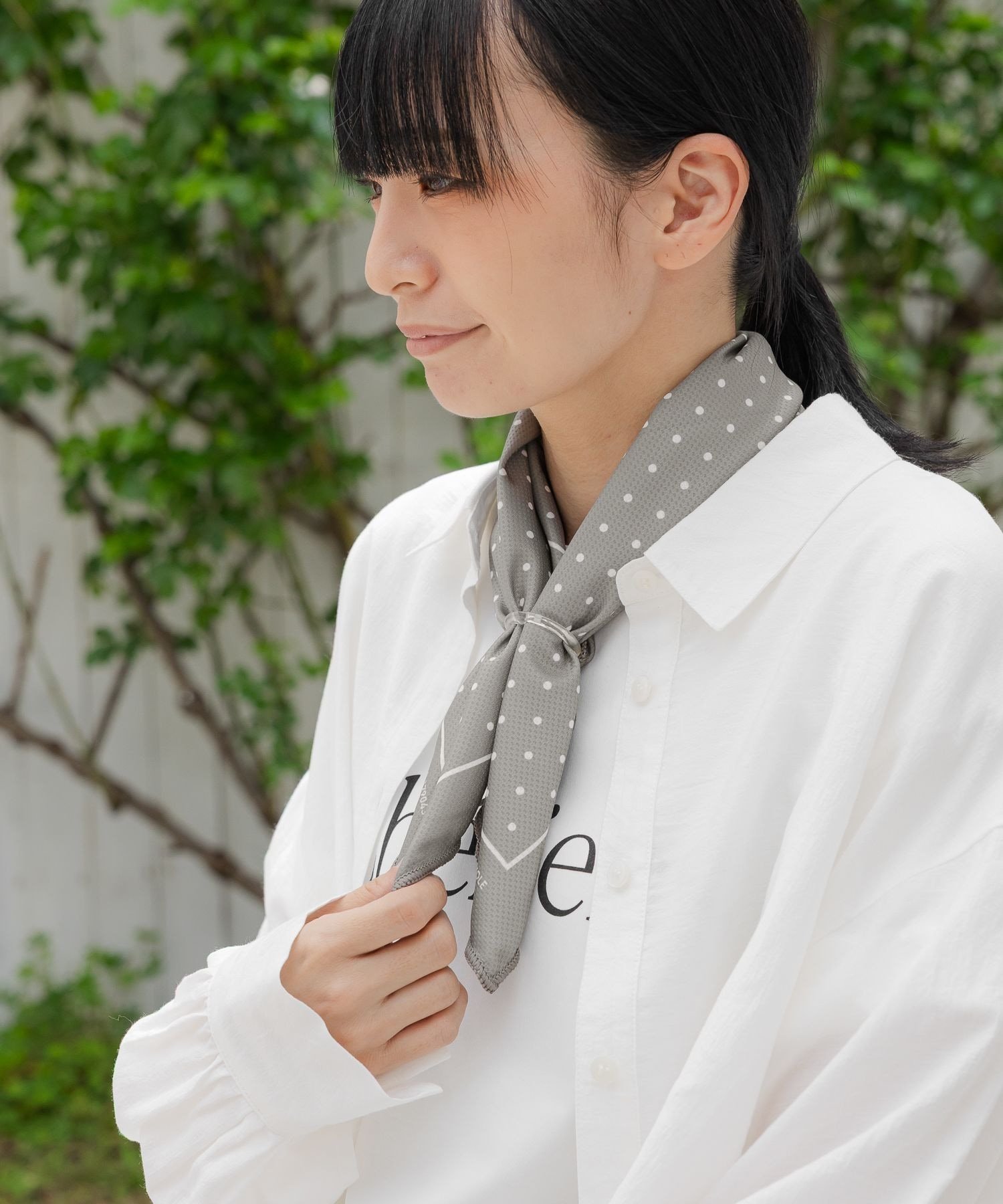 LAKOLE 【冷感】クールスカーフ ラコレ ファッション雑貨 スカーフ・バンダナ ネイ...