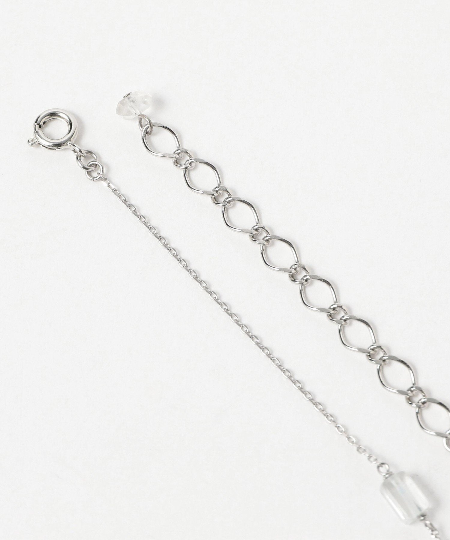 Ray BEAMS 淡水&ストーン 2連 ネックレス ビームス ウイメン アクセサリー・腕時計 ネックレス シルバー【送料無料】