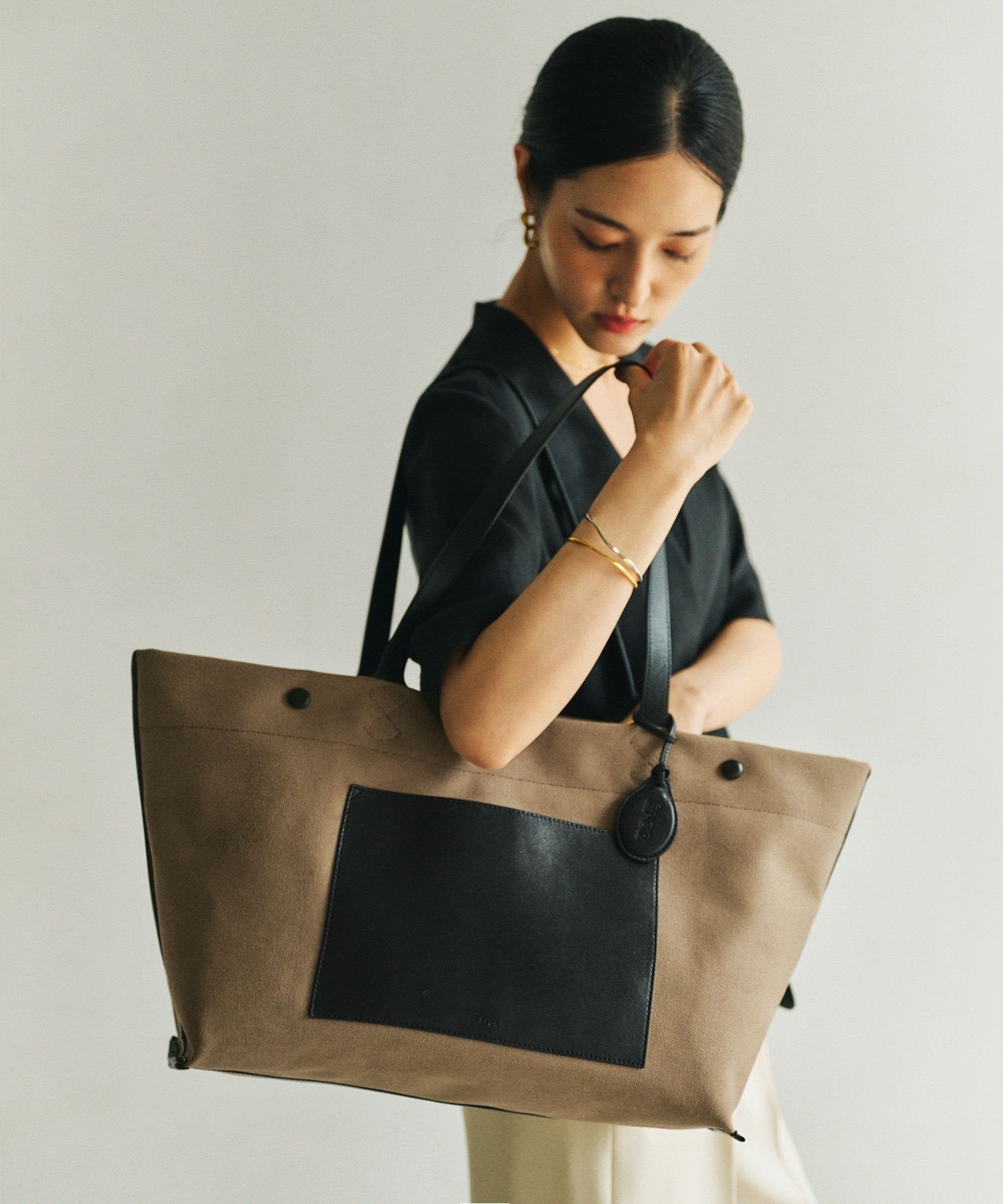 ROPE' 【E'POR】【A4/PC対応・内側撥水・軽量】SAIL BAG(セイルバッグ)/26SS新型 ロペ バッグ トートバッグ ブラウン ベージュ【送料無料】