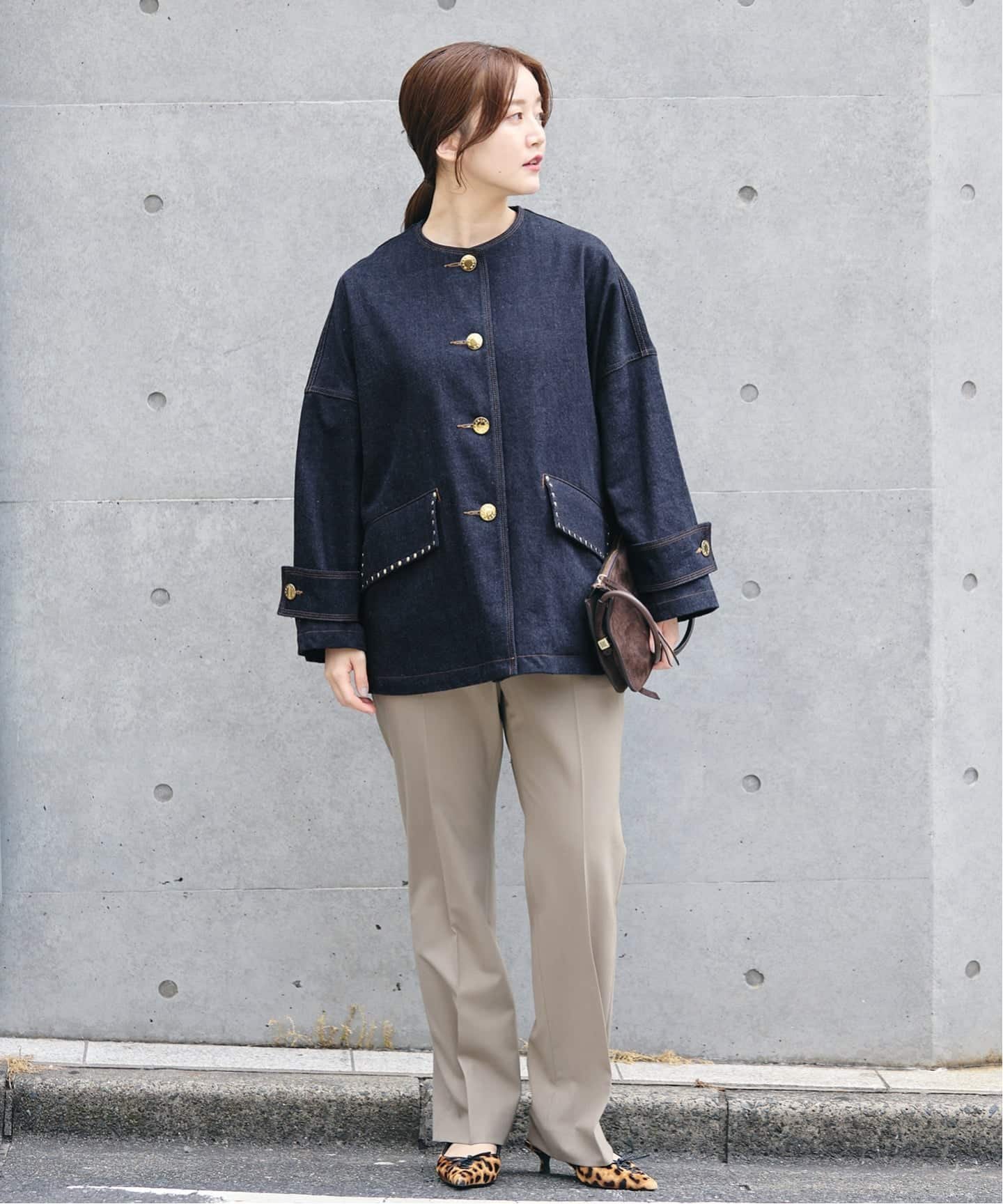 IENA 《予約》MACKINTOSH/マッキントッシュ 別注 HUMBIE NC DNM JK MB STUDS ジャケット イエナ ジャケット・アウター デニムジャケット ネイビー