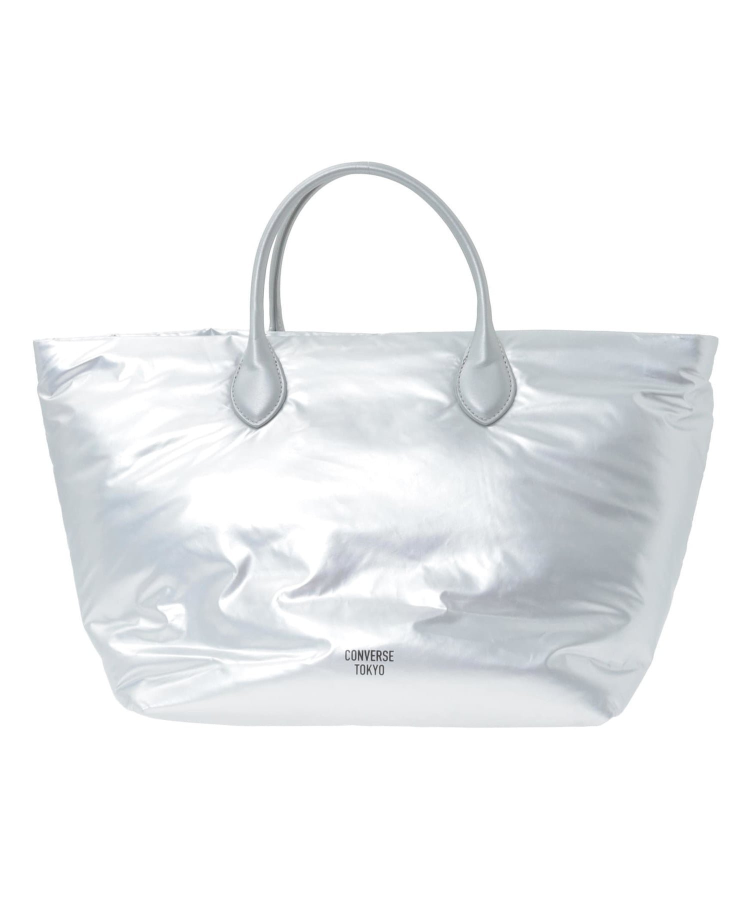 CONVERSE TOKYO PADDED 2WAY TOTE BAG コンバーストウキョウ バッグ ショルダーバッグ シルバー ブラック【送料無料】