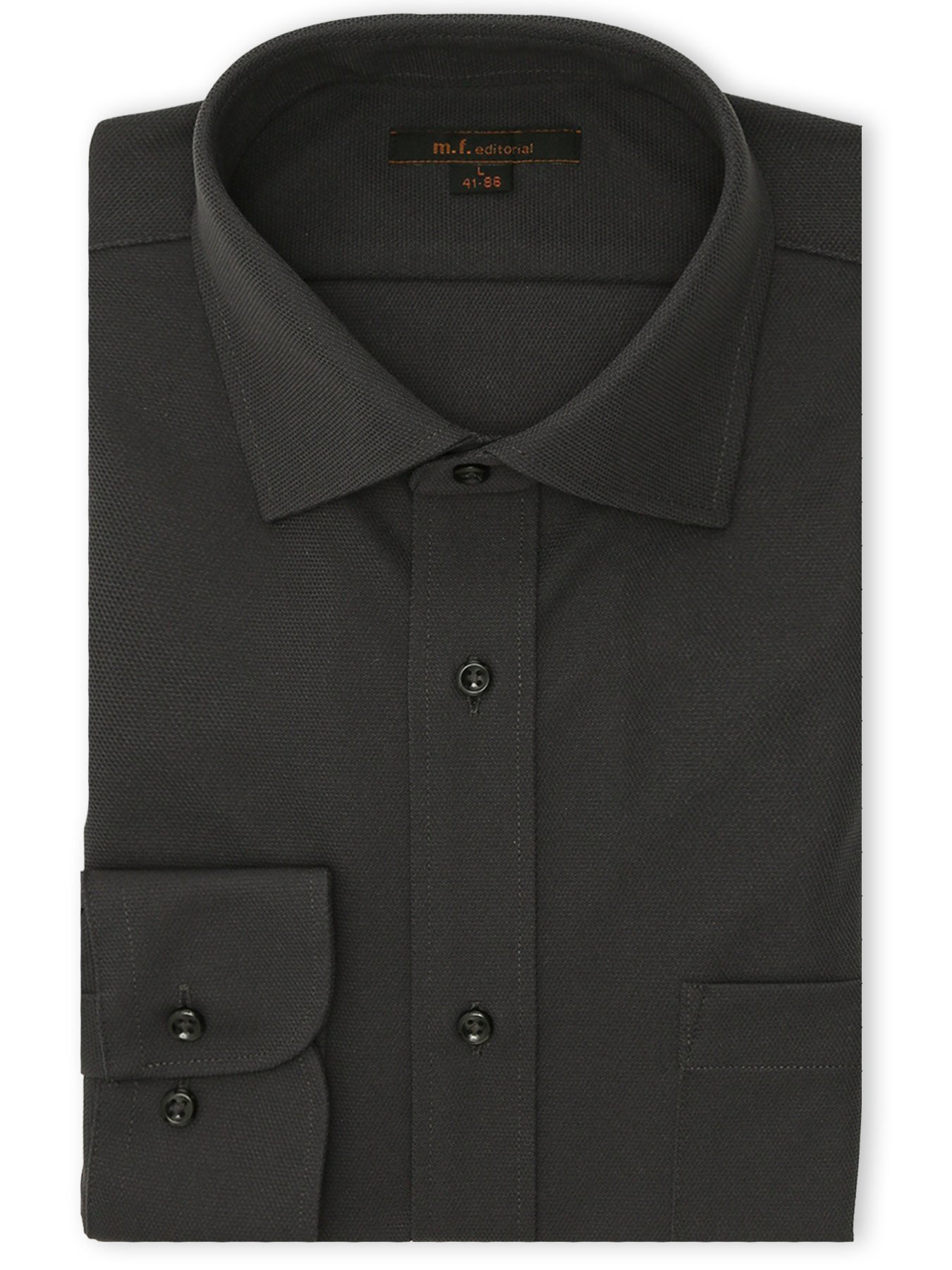 【SALE／10%OFF】m.f.editorial ワイシャツ メンズ 長袖 ノンアイロン ストレッチ 吸水速乾 ワイドカラー ビジネス ドレス ニット NEWスタンダードフィット タカキュー スーツ・フォーマル Yシャツ・カッターシャツ グレー