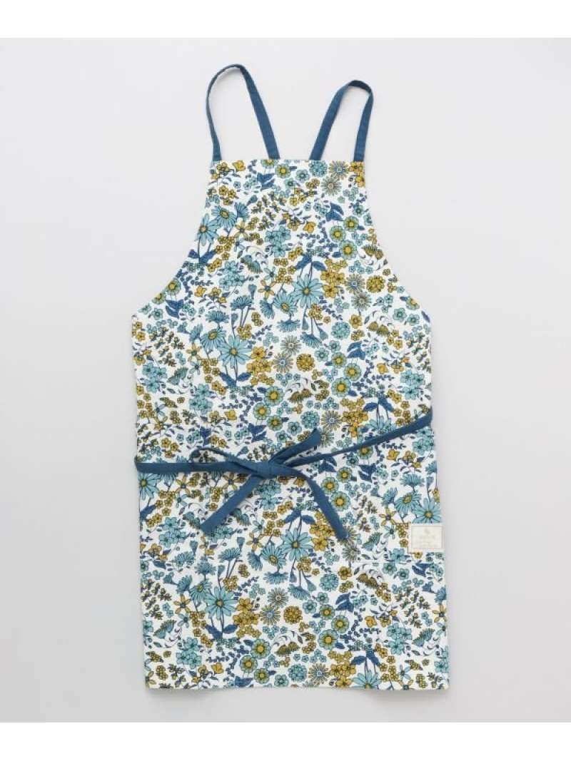 欧州航路 ブルームエプロン アミナコレクション 食器・調理器具・キッチン用品 エプロン ネイビー イエロー ブルー