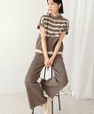 【SALE/20%OFF】Bou Jeloud サマーニットセットアップ バブ / ブージュルード トップス その他のトップス ブラック グレー【送料無料】