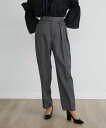 INED ダブルタックパンツ《la veille by SUPERIOR CLOSET》 イネド パンツ スラックス・ドレスパンツ グレー ネイビー【送料無料】