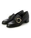 【SALE/30%OFF】MODE ET JACOMO バックルヒールローファー モード・エ・ジャコモ×イング シューズ・靴 ローファー ベージュ ブラウン【送料無料】(4)